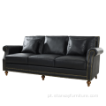 3seat Modern Sof SofA Europeanstyle Estofamento para sala de estar